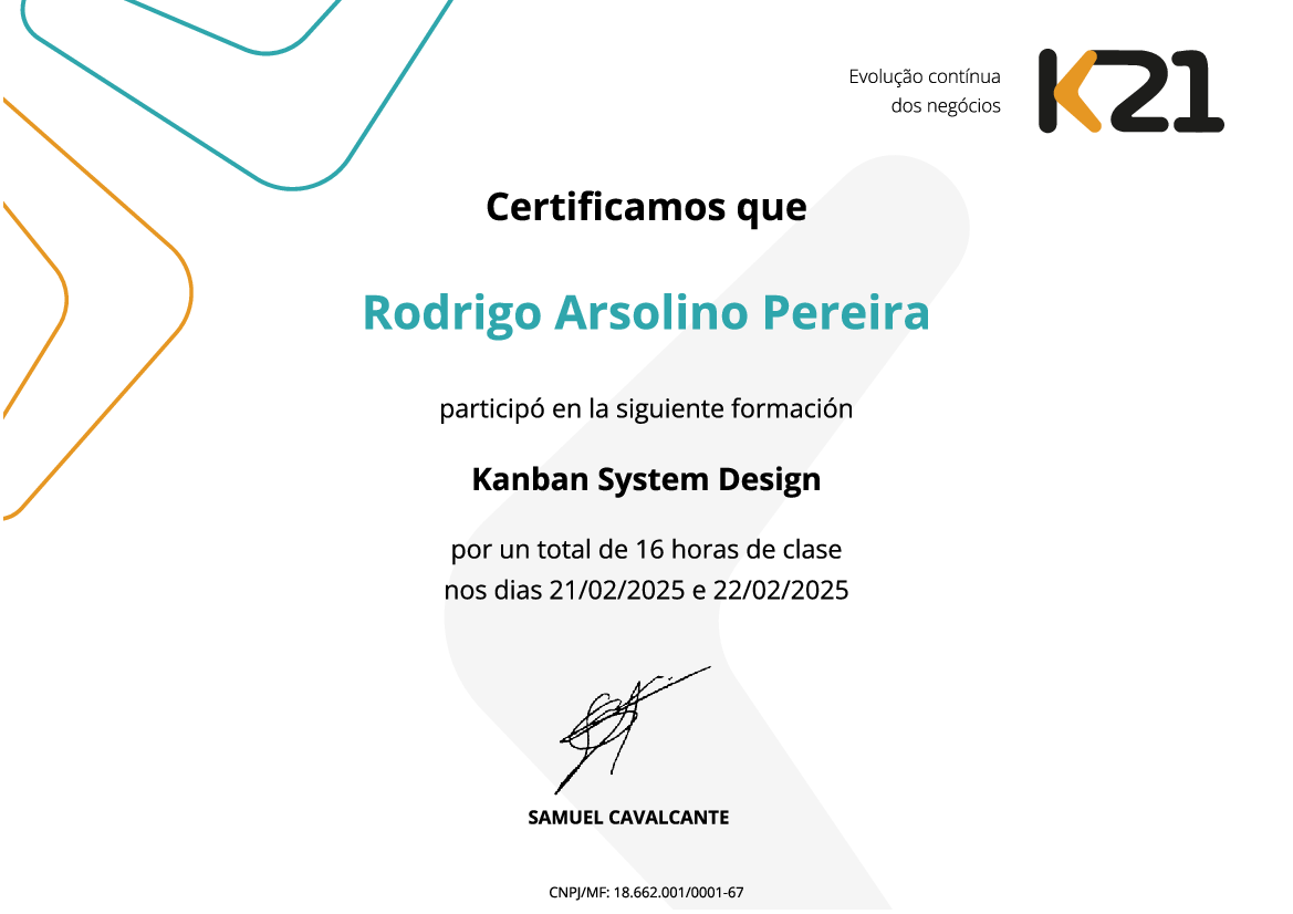 Certificado K21